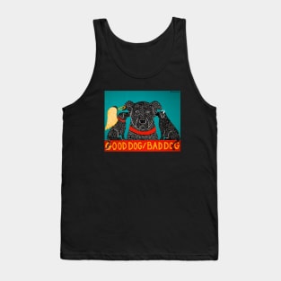 Stephen Huneck Good Dog/Bad Dog Funny Tank Top